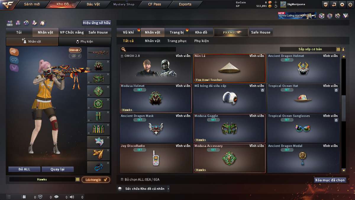 shop acc cf uy tin gia re